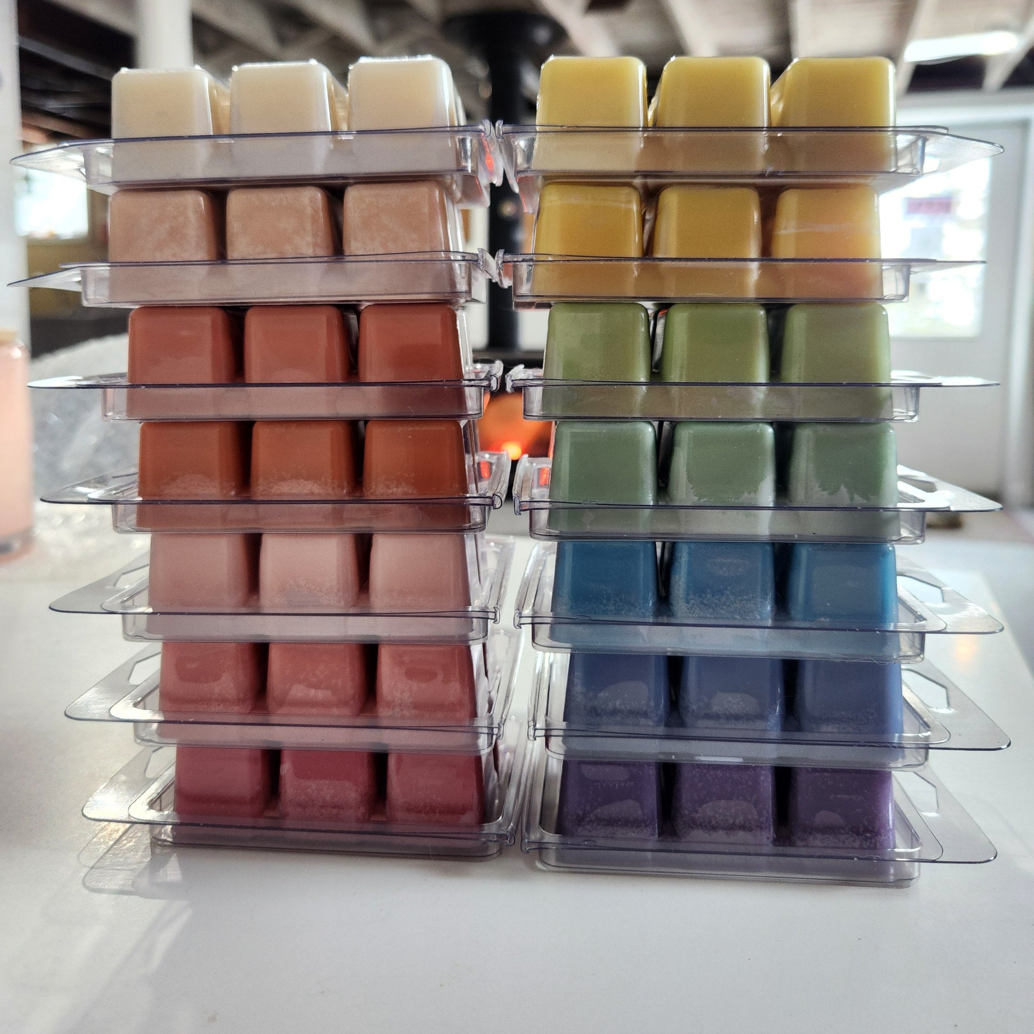 Wax Melts in a Stack with Multiple Colours