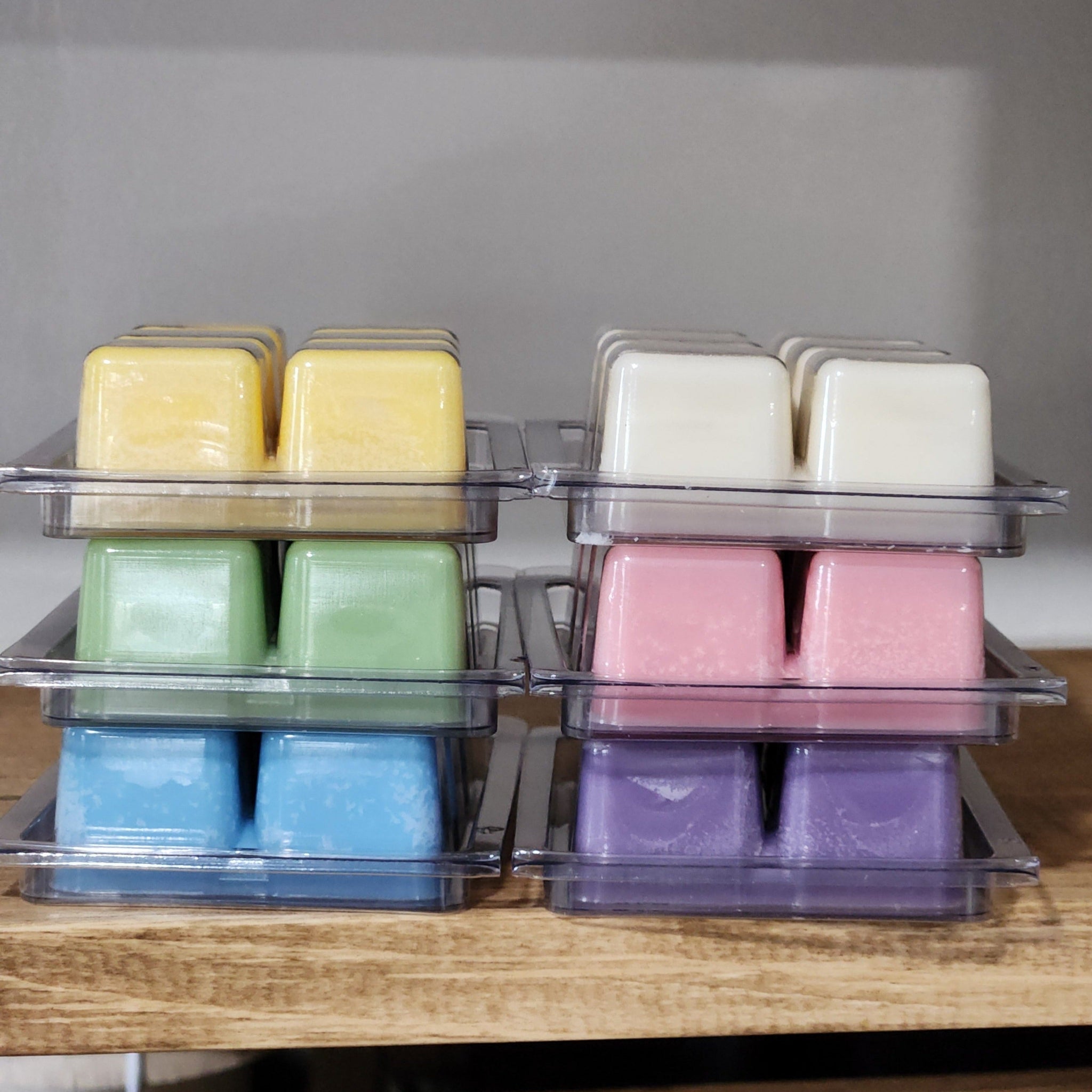 Multiple coloured wax melts