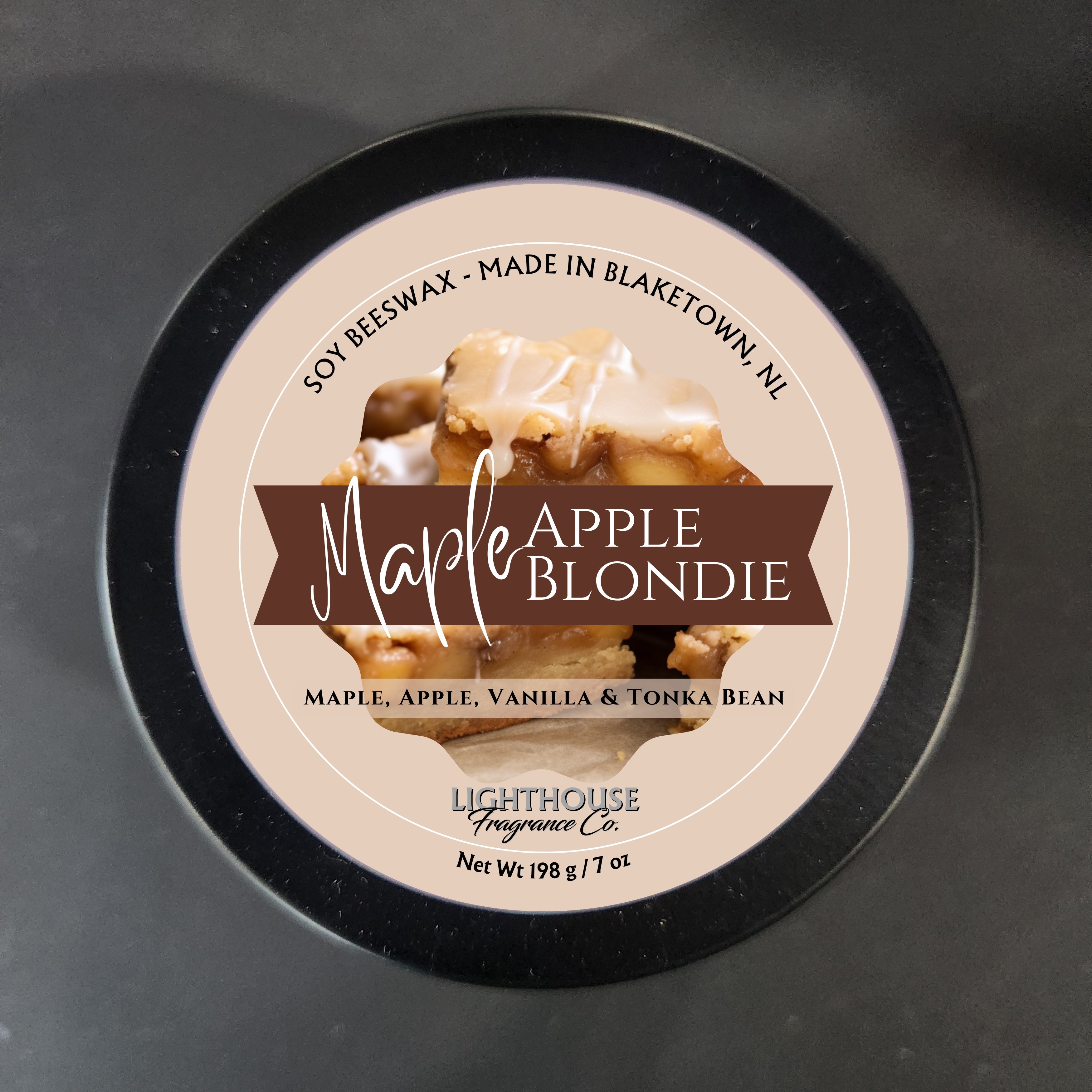 Blondie à l'érable et à la pomme